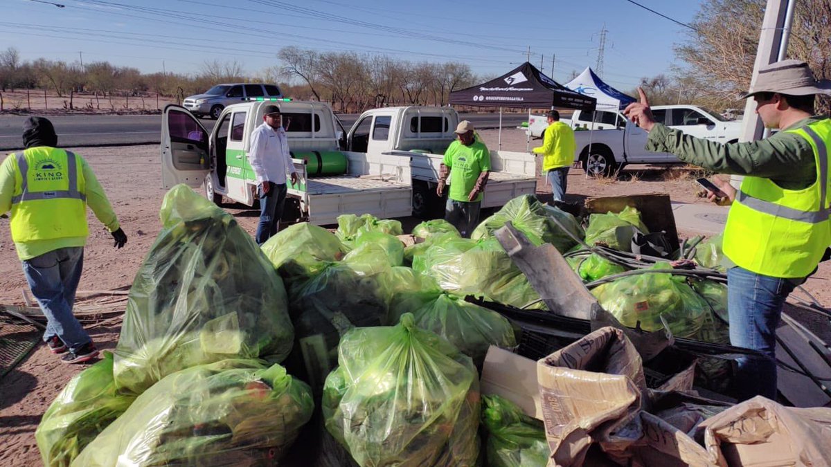 kinolimpio's tweet image. Se recogió de todo tipo de basura: 
- Plásticos, Vidrios, Televisiones Muebles, escudados, llantas,