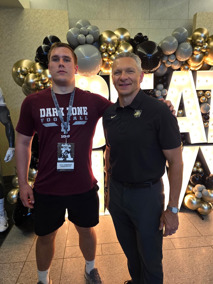 Cole (Ryan) (@cole_leinberger) on Twitter photo Had a great time <a href="/ArmyWP_Football/">Army Football</a> yesterday. Thanks for inviting me!
<a href="/CoachHestness/">Seth Hestness</a> <a href="/CoachDannyV/">Danny Verpaele</a> <a href="/CoachJeffMonken/">Jeff Monken</a> Had a great time <a href="/ArmyWP_Football/">Army Football</a> yesterday. Thanks for inviting me!
<a href="/CoachHestness/">Seth Hestness</a> <a href="/CoachDannyV/">Danny Verpaele</a> <a href="/CoachJeffMonken/">Jeff Monken</a>