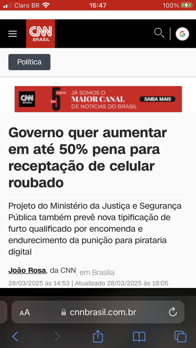 HhmiraP's tweet image. 23:59- aumenta a pena de receptador de celular
00:01- manda zap pro receptador ir até a delegacia devolver o aparelho
02 dias de diferença entre as reportagens, bicho.
O timing deste governo é uma piada.
🤡