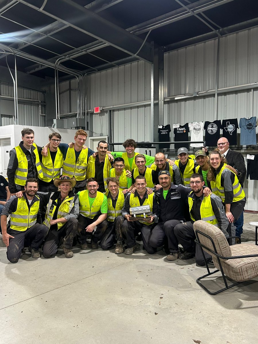 The Boring Company (@boringcompany) on Twitter photo Congratulations to <a href="/TUM_Boring/">TUM Boring Team</a> from the Technical University of Munich for winning the 2025 Not-a-Boring-Competition! In the process, they set an all-time competition distance record (22.5 meters, 74 feet)! Congratulations to <a href="/TUM_Boring/">TUM Boring Team</a> from the Technical University of Munich for winning the 2025 Not-a-Boring-Competition! In the process, they set an all-time competition distance record (22.5 meters, 74 feet)!