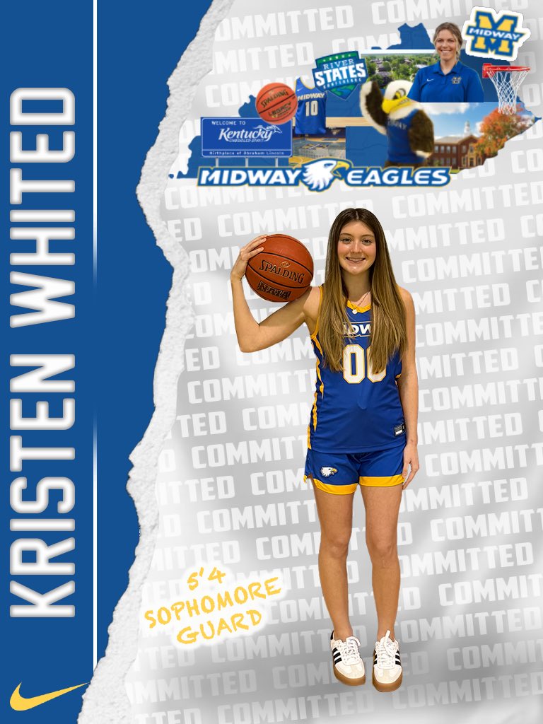 Kristen Whited (@kristenwhited1) on Twitter photo I’m excited to join Midway University for this upcoming season. I’ve decided to take this next step in my basketball journey, and i’m excited for the new challenges and opportunities that lie ahead. Go Eagles!🦅💙💛 <a href="/MidwayWbb/">Midway University WBB</a> <a href="/Kylee_Gorby/">Coach Kylee Gorby</a> I’m excited to join Midway University for this upcoming season. I’ve decided to take this next step in my basketball journey, and i’m excited for the new challenges and opportunities that lie ahead. Go Eagles!🦅💙💛 <a href="/MidwayWbb/">Midway University WBB</a> <a href="/Kylee_Gorby/">Coach Kylee Gorby</a>