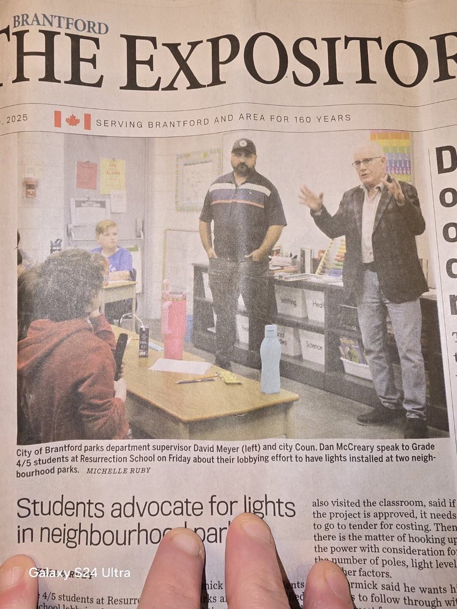 mmccormick87's tweet image. We’re front page news! Our class is making headlines in @TheExpositor, and I couldn’t be prouder. Excited to see where this initiative takes us and love that students can see the importance of responsible citizenship in action! #RealWorldLearning #StudentImpact