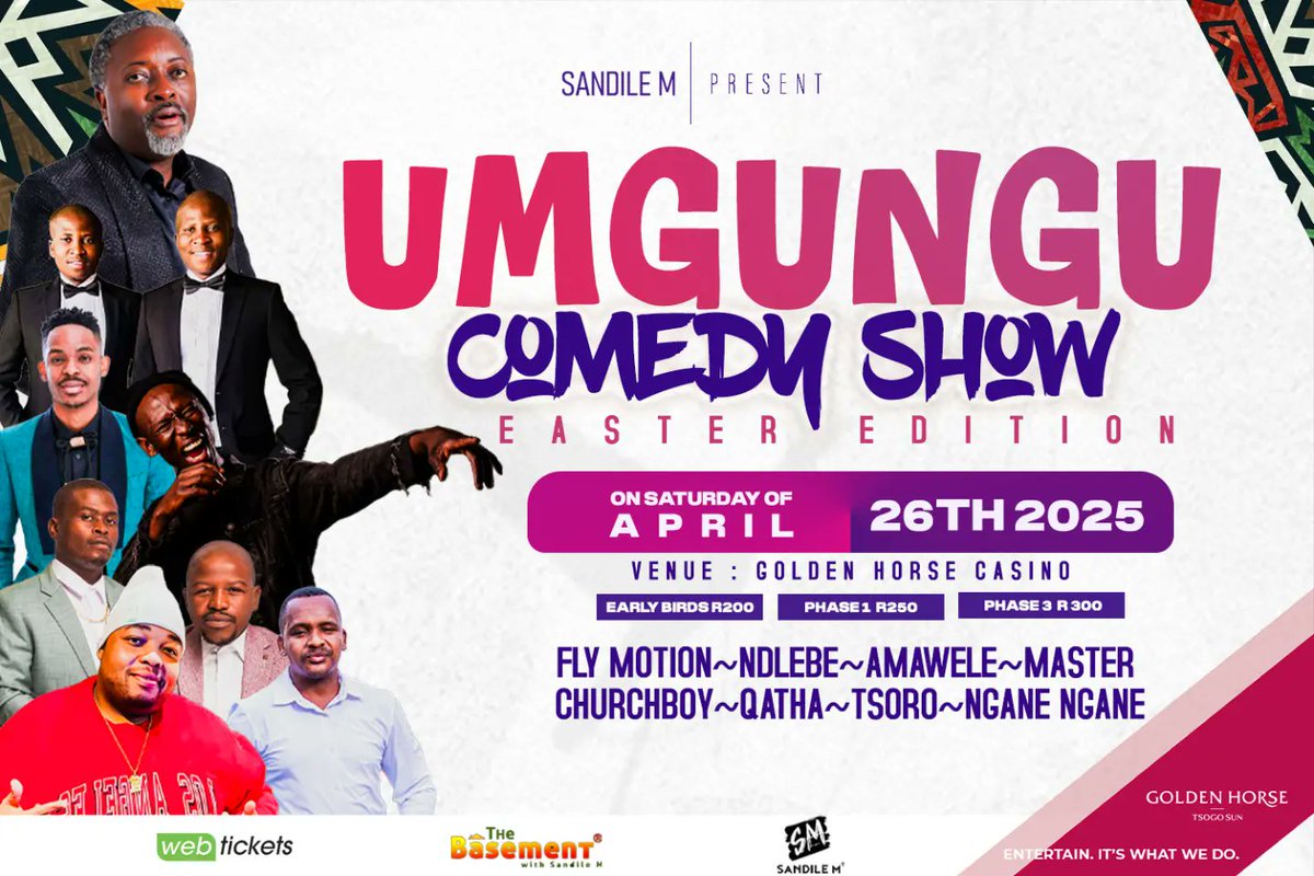 Checks us out we @goldenhorsecasino you can book yo tickets <a href="/PicknPay/">Pick n Pay</a> or <a href="/webticketsSA/">webtickets.co.za</a> 
#WenaWodumo #isencaneLengane