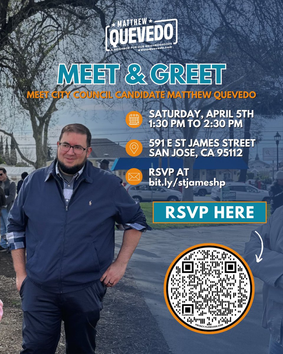 Join us this Saturday, April 5th for another exciting meet and greet on St. James Street! Hosted by our wonderful D3 neighbor, Lucy, we’ll be gathering at 591 E St. James Street. With Election Day just around the corner, now is the time to get informed and engaged. See you there!