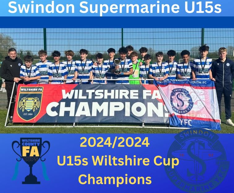 ssyfcunder13's tweet photo. Wiltshire Cup U15s Champions🏆

🔵⚪️🔵⚪️🔵⚪️

Congratulations to this great bunch of lads for winning todays Wiltshire U15s Cup Final.

Today's goal Scorers 

Cody Gicquaire⚽️
Harry Priest ⚽️

Well done lads 👏👏 #SSYFC #CHAMPS https://t.co/yNrl6Zb3Ar
