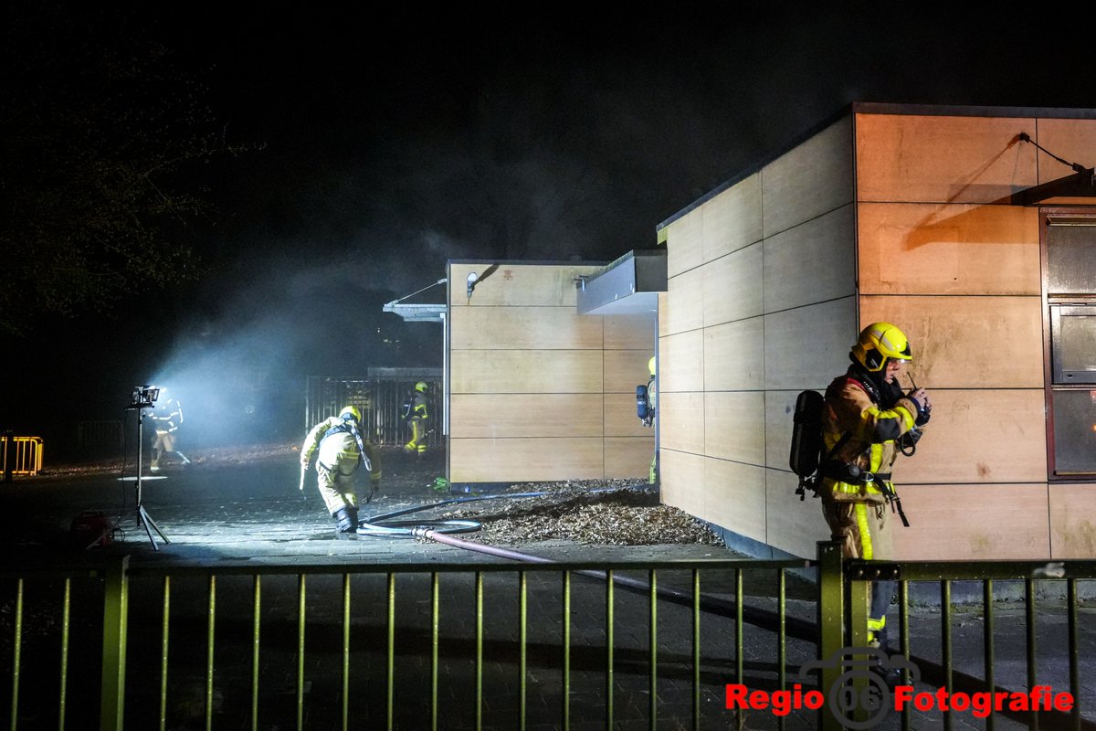 Brand in voormalig schoolgebouw Nijenbeek Ugchelen