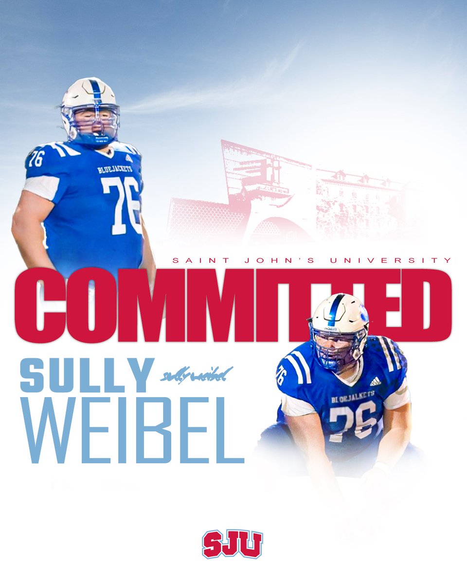 Committed! #sju 
<a href="/SJUFootball/">Johnnie Football</a> <a href="/SJUFBCoachDumo/">Damien Dumonceaux</a> <a href="/BluejacketFB/">Cambridge-Isanti Bluejacket Football</a> <a href="/PrepRedzoneMN/">Prep Redzone Minnesota</a>