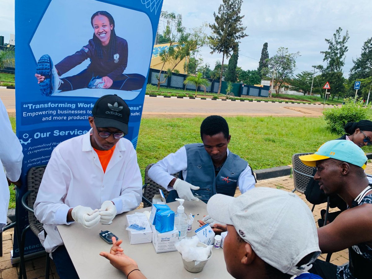Promoting health through action! Today, during #CarFreeDay in Huye, we conducted NCD screenings—checking BMI, blood pressure, and raising awareness on prevention. A healthier community starts with early detection and lifestyle changes! #HealthForAll #NCDPrevention