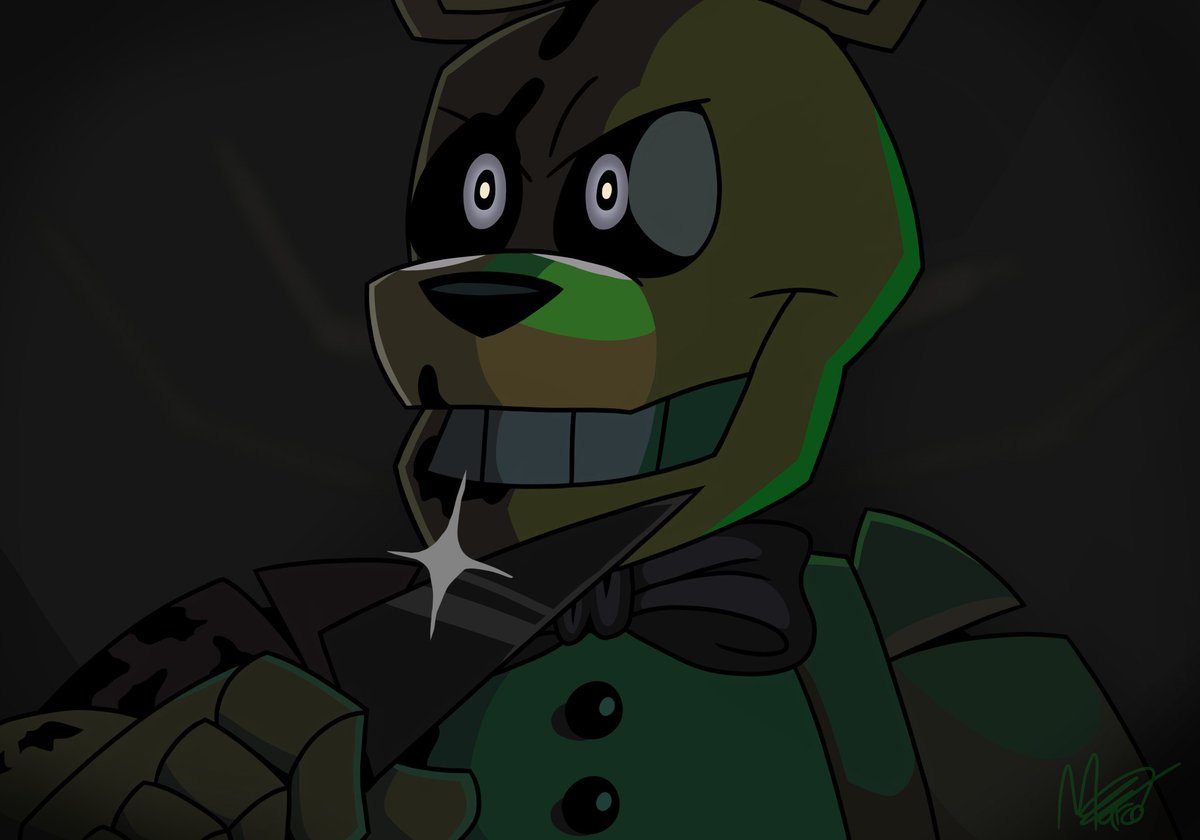 _MarcoBP_'s tweet image. The Yellow Rabbit in my style. 
#FNAF #FNAFFanArt