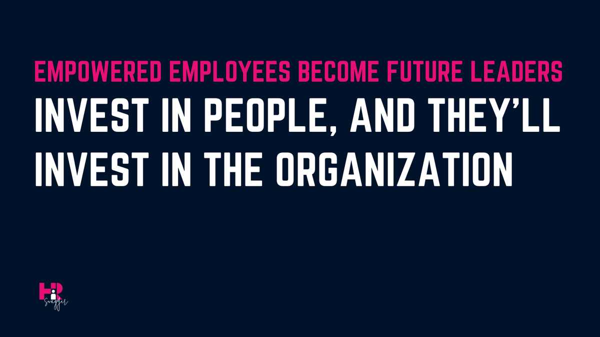 Invest in your people today, and they’ll lead your company tomorrow. 🚀 #Leadership #HRDevelopment #HRSwagger