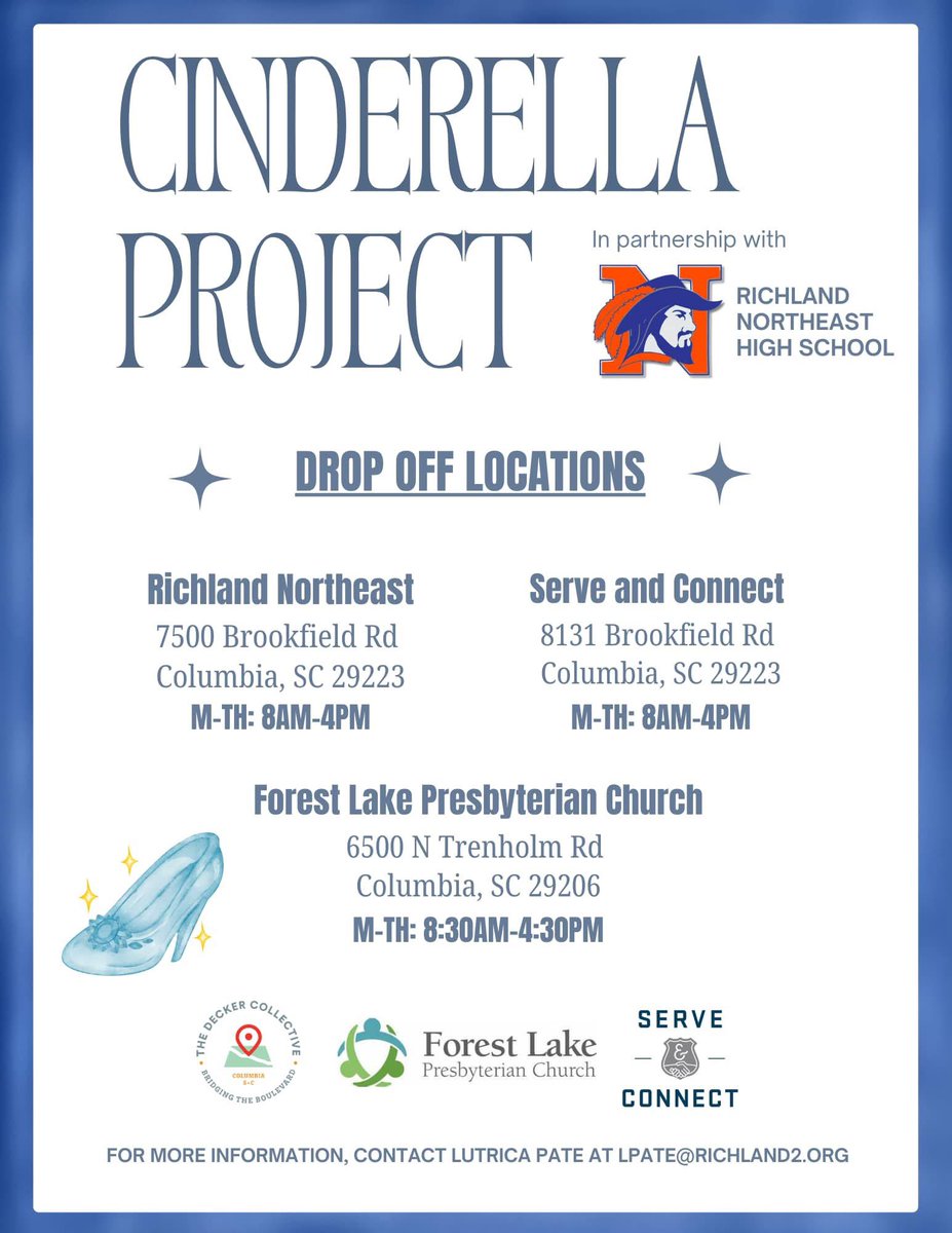 Teresa Price Mingo (@lms_boyd) on Twitter photo Help make this year’s prom an amazing experience for our RNE students. Donate by April 3. #RNE #CinderellaProject2025 <a href="/LongleafMiddle/">Longleaf Middle</a> <a href="/RNECavaliers/">Richland Northeast HS</a> <a href="/DrMarlonThomas/">Marlon L. Thomas, Ed.D.</a> Help make this year’s prom an amazing experience for our RNE students. Donate by April 3. #RNE #CinderellaProject2025 <a href="/LongleafMiddle/">Longleaf Middle</a> <a href="/RNECavaliers/">Richland Northeast HS</a> <a href="/DrMarlonThomas/">Marlon L. Thomas, Ed.D.</a>