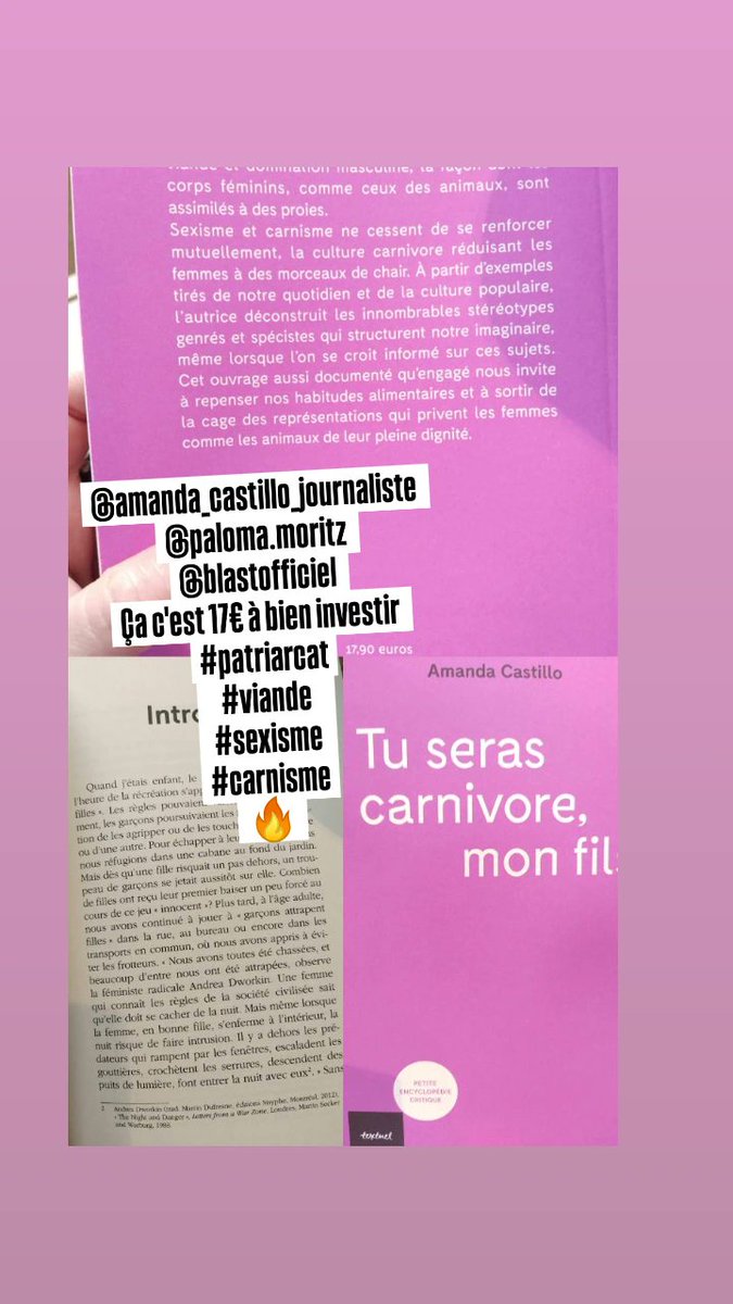 luniktiteflo's tweet photo. @Amanda_dePaulin @PalomaMoritz  @blast_france 
#Carnisme et #patriarcat https://t.co/W7h4KZ1vW5