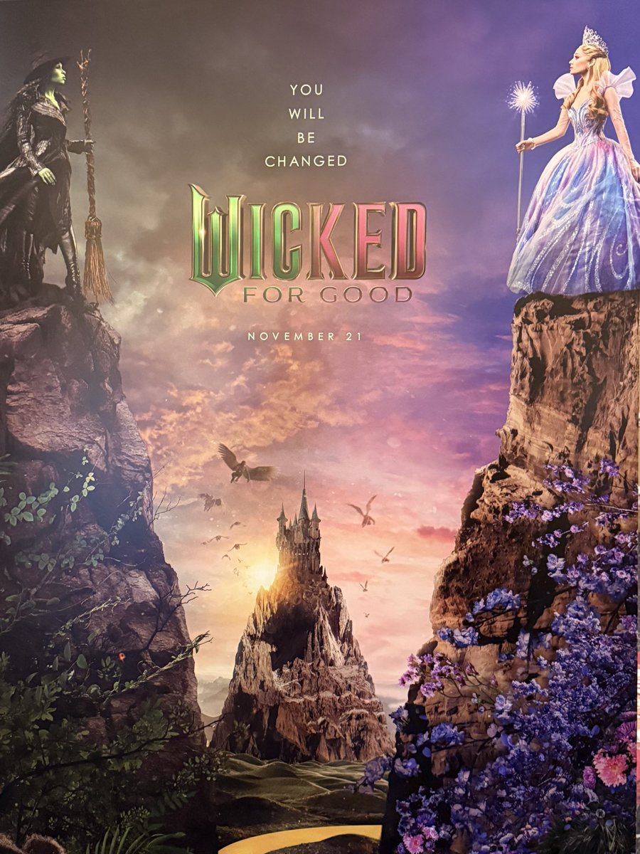 First poster for ‘WICKED: FOR GOOD’

In theaters on November 21.