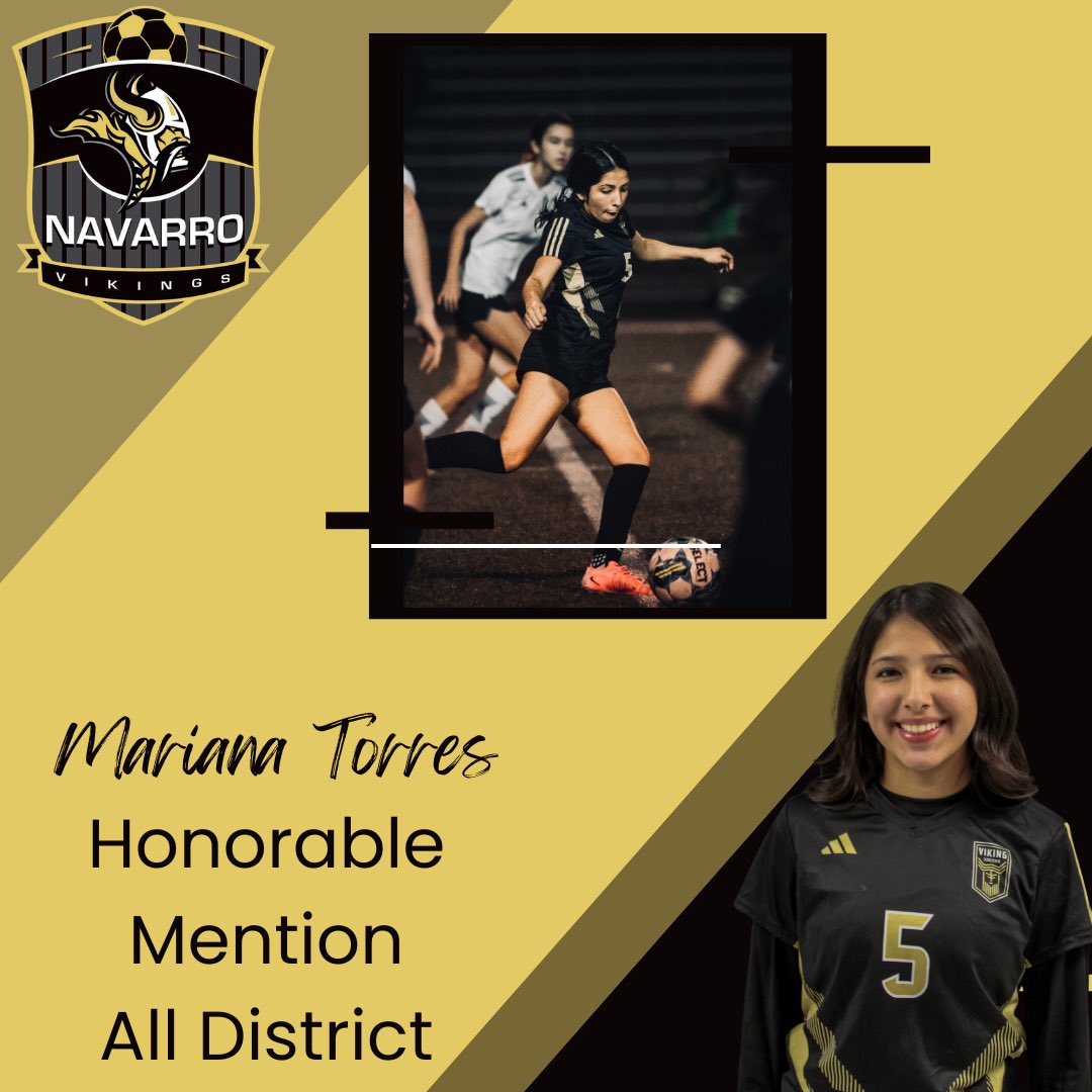 🏆 Honorable Mention All District 24 5A 🏆
Sophomore, Mariana Torres