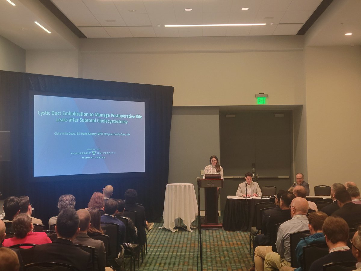 Nicholas Voutsinas, MD, RPVI (@nvoutsinas) on Twitter photo <a href="/VUMCradiology/">Vanderbilt Radiology</a> and <a href="/VUmedicine/">Vanderbilt School of Medicine</a> continue to show out at #SIR25NASH with M3 Marie Killerby's presentation on cystic duct embolization! <a href="/VUMCradiology/">Vanderbilt Radiology</a> and <a href="/VUmedicine/">Vanderbilt School of Medicine</a> continue to show out at #SIR25NASH with M3 Marie Killerby's presentation on cystic duct embolization!