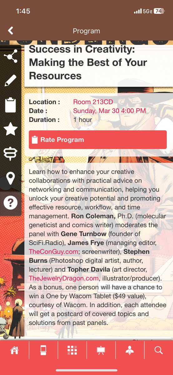 Come join us today at 4pm at <a href="/WonderCon/">WonderCon</a> … it’s all about squeezing as much creativity out of limited time and resources. #WonderCon