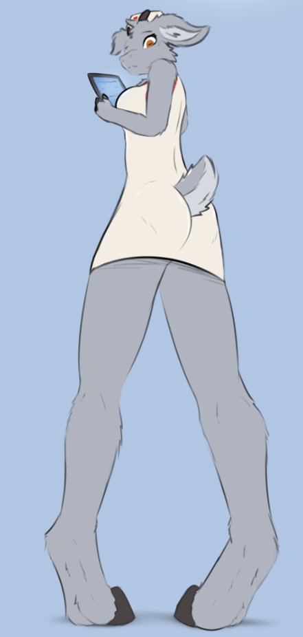 SoberKnight's tweet photo. 2. Work Uniform

On my quest to bring my old OCs back, now including Ariel Lauffer, nurse goat. 
Didnt turn out the way I wanted but eh https://t.co/QMXDX0dkCu