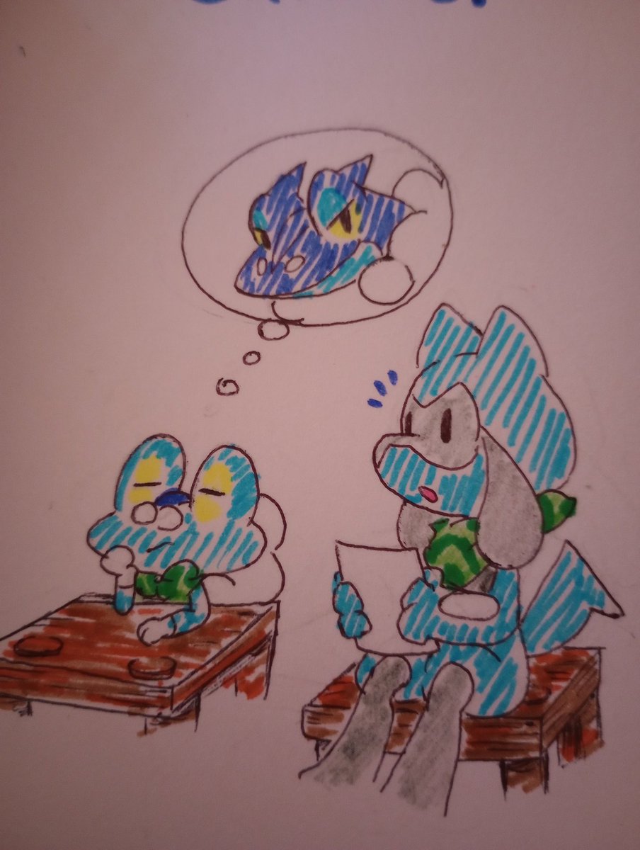 Acabo de hacer este dibujo express mientras releo mi cómic para motivarme otra vez. Es algo sencillo, pero me hace recordar lo mucho que quiero a estos personajes (⁠人⁠ ⁠•͈⁠ᴗ⁠•͈⁠)