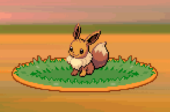 sprites_pkmn's tweet image. Eevee, from Pokémon HeartGold and SoulSilver (2009)