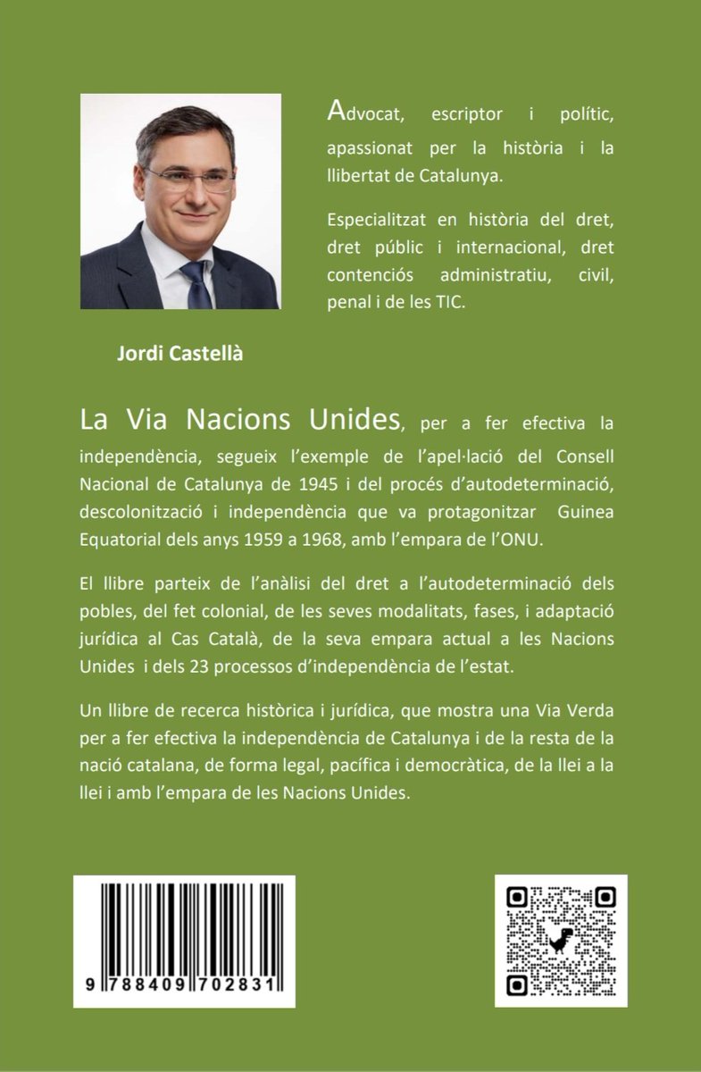 jordi_kanet's tweet image. 🚨 BONES NOTÍCIES 🚨
Ja teniu disponible per Amazon l'actualització de la Via Guineana amb més resolucions, jurisprudència i exemples de processos d'independència amb l'empara de les Nacions Unides...
Un llibre imprescindible per a fer la independència, de forma legal, pacífica i…