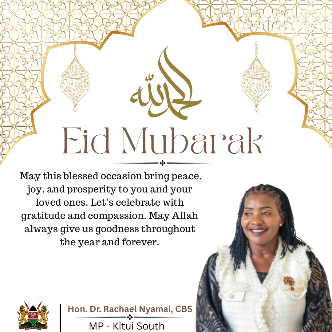 Eid Mubarak to all our Muslim brothers and Sisters! As we celebrate, we pray that Allah’s mercy and blessings continue to guide us toward unity and growth for our beloved Kenya. Eid-Ul Fitr Mubarak!