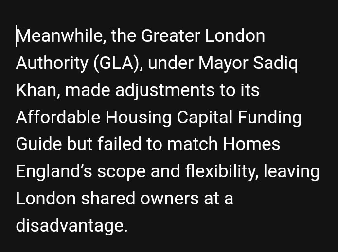 👀 I asked Grok to compare changes made by Homes England &amp; the GLA since Labour came to power, and to assess their impact on shared owners trapped in the building safety crisis.

❌ Sadly, it's not good news for Londoners. Upshot here 👇