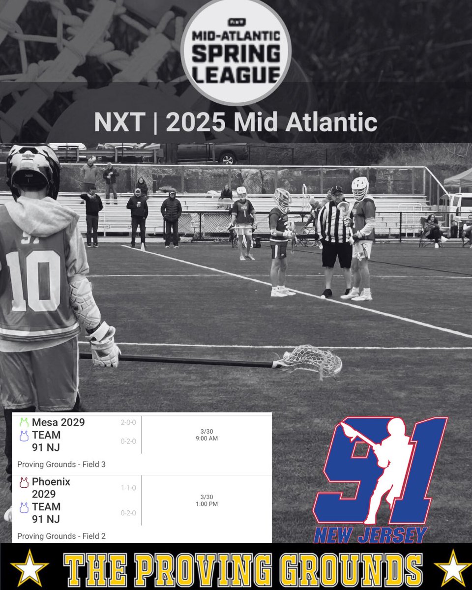 JLodato's tweet photo. Round 2 of the NXT Mid-Atlantic Spring League in the books! Proud of our 2029 squad for showing up with effort, energy, and a growth mindset at The Proving Grounds today. Every rep is a chance to learn, improve, and build toward where we want to be. #ProcessOverOutcome https://t.co/RskChab7iG