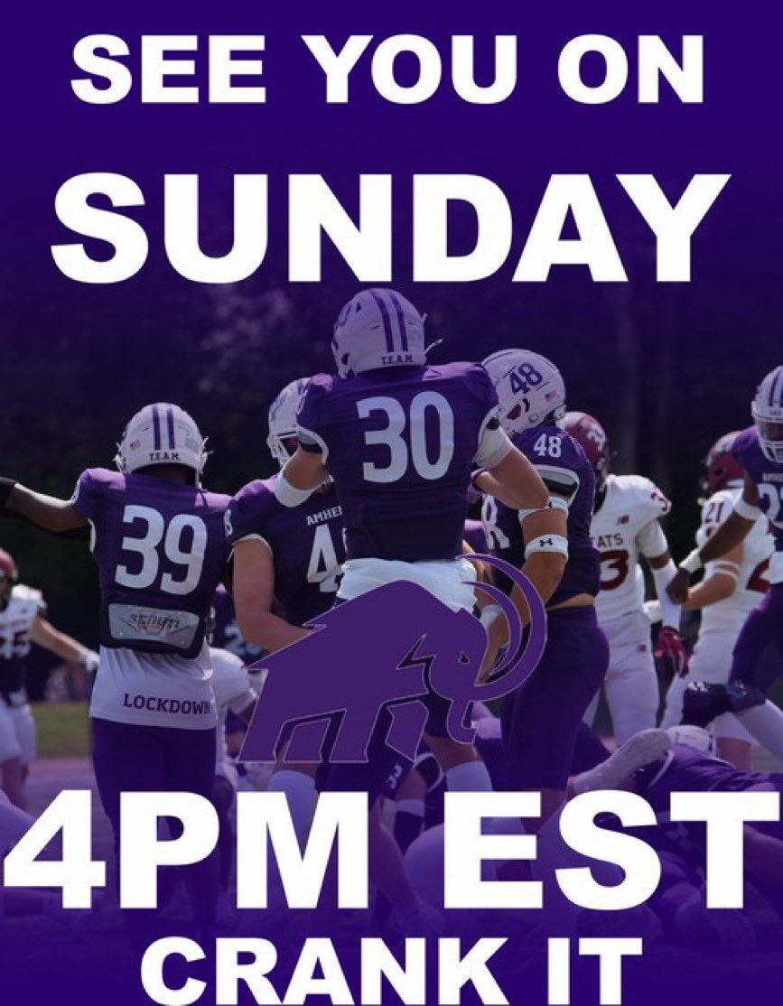 Had a great time today learning about Amherst College’s football program! Thanks <a href="/CoachEJMills/">EJ Mills</a> <a href="/CoachYoung5/">Antonio Young</a> <a href="/eaugustin1/">Eddy Augustin</a> <a href="/Pace_FB/">Pace Academy Football</a>