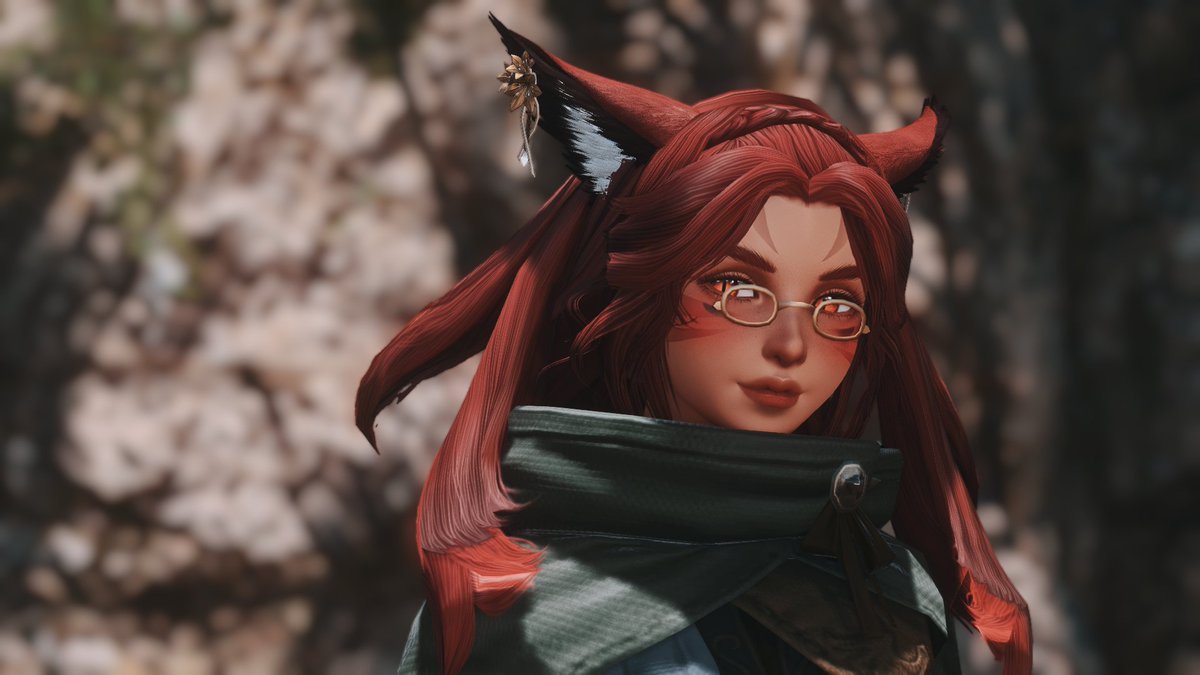 Earrings back, hair textures de-crunched. Let's gooo!