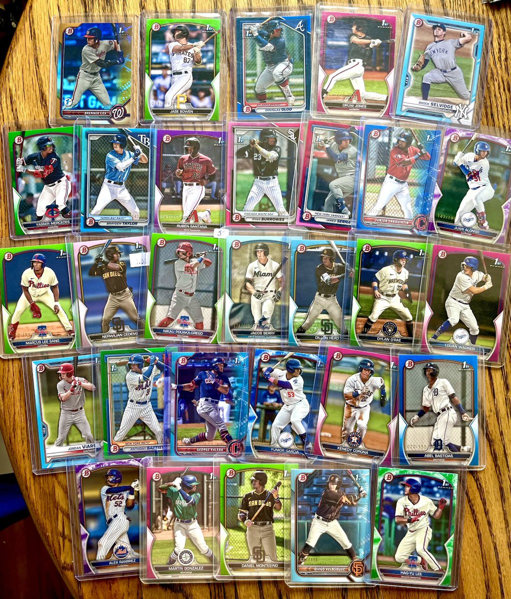 SoxStacks's tweet image. Bowman paper color lot (30 cards)

$30 shipped

definitely a few prospects here with some stock left #SoxStacks