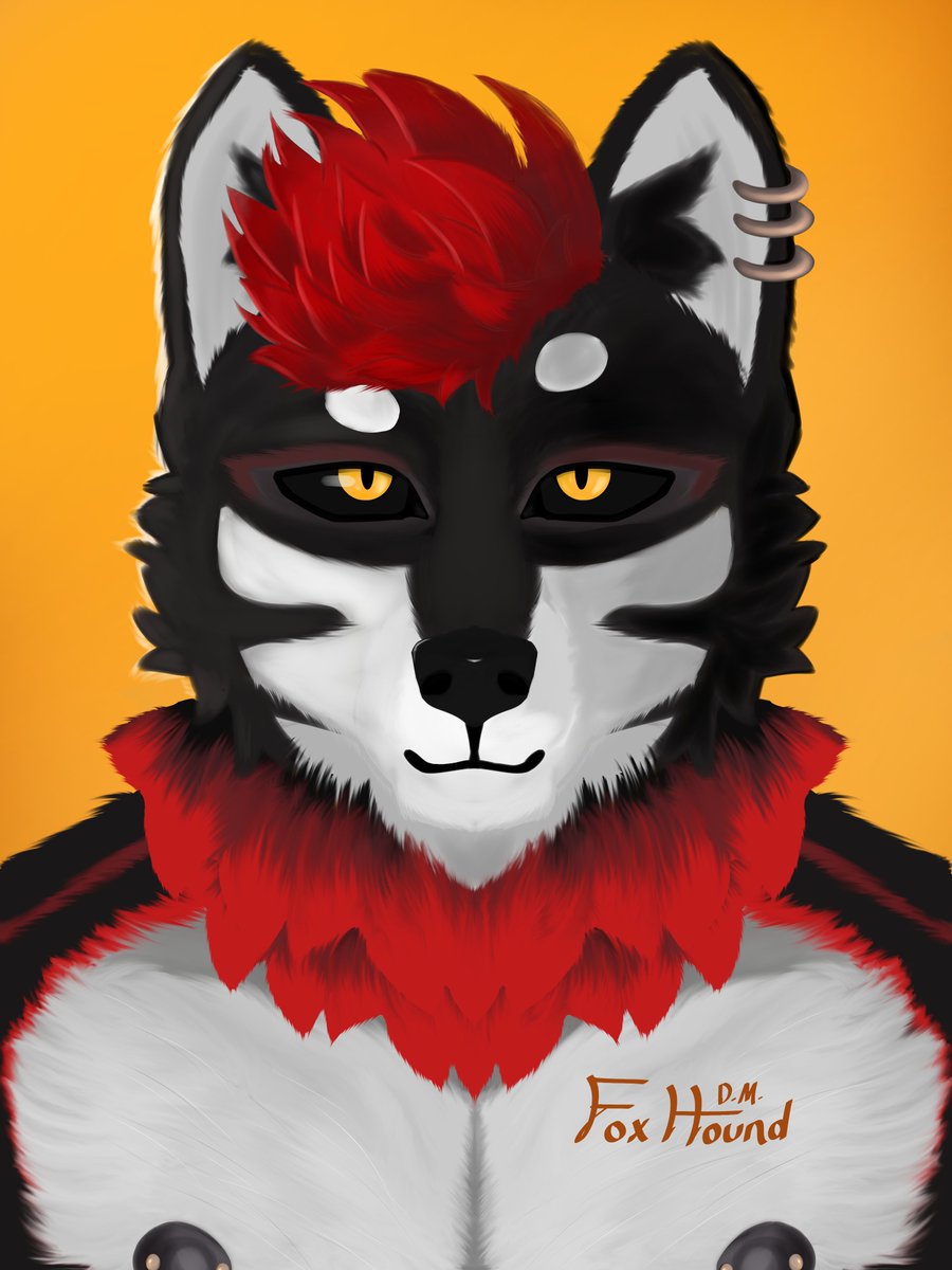 Done with the piece of <a href="/Cyrus_Lupus/">CyrusLupus</a>! Go say hello to this SKUNGY wolf! 

#furryart #furryartist #twitchstreamer #wolfart