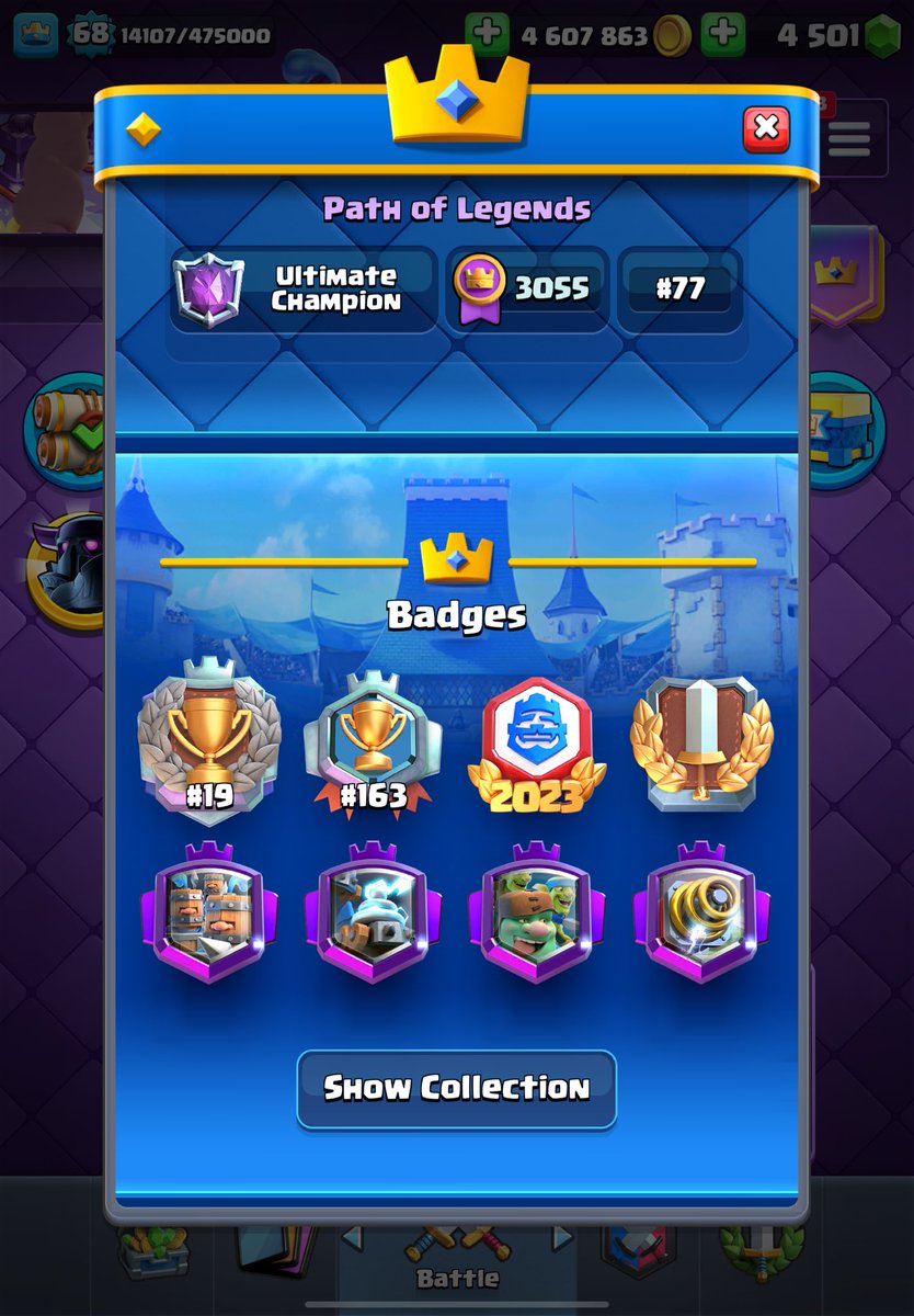 Follow + retweet and I’ll accept 🙏 
Pushing top 100 this account this szn 
link.clashroyale.com/?supercell_id&…