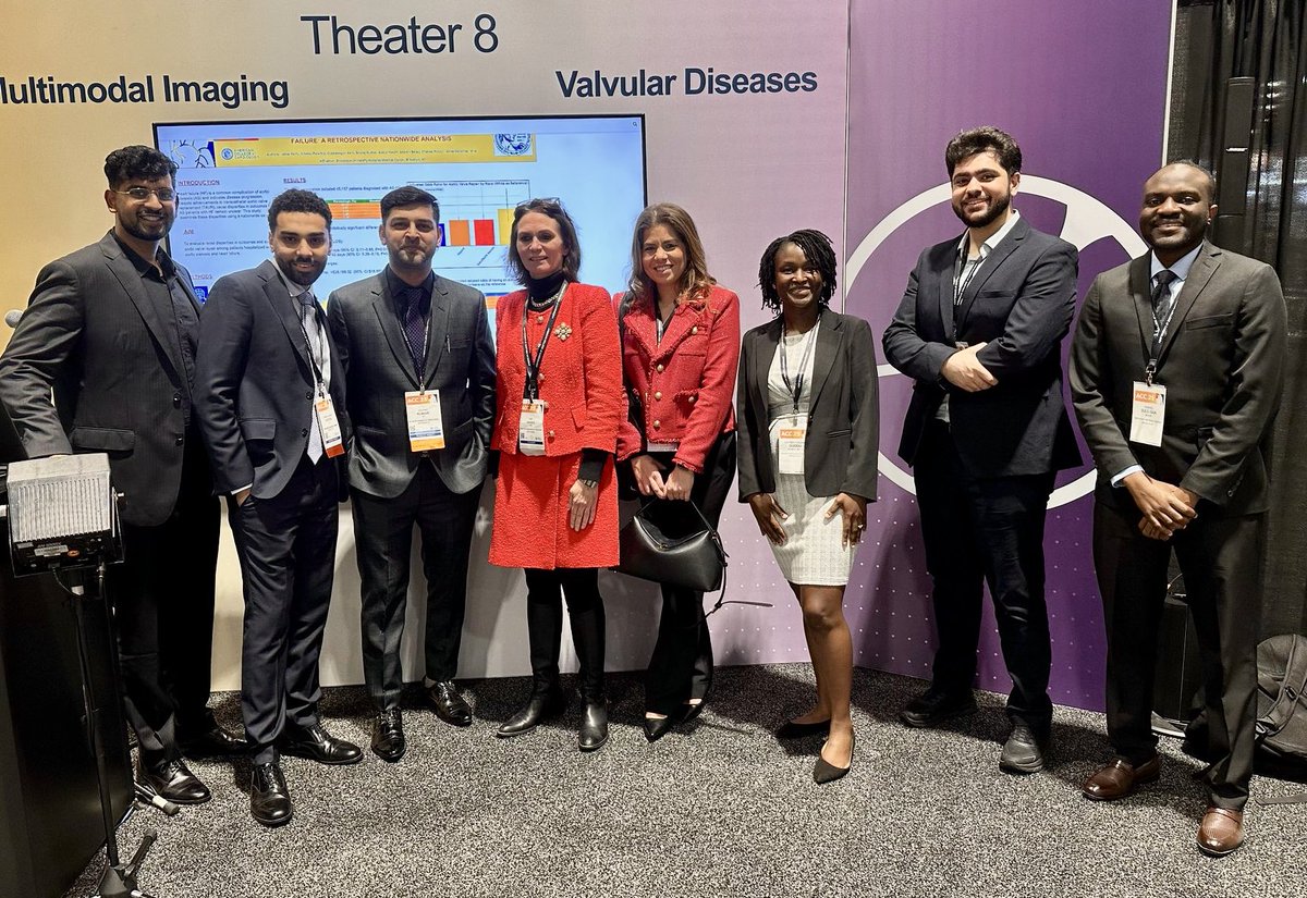AdarshGBalaji's tweet photo. Another amazing day at #ACC! So proud of our interns for presenting their cases with such confidence. Loved making new friends and reconnecting with old ones—especially my study abroad roommate from Sydney back in 2015! 🎉🫀@ACCinTouch @OBHBrookdaleIM @OBH_Cardiology https://t.co/d6nPIpKICM