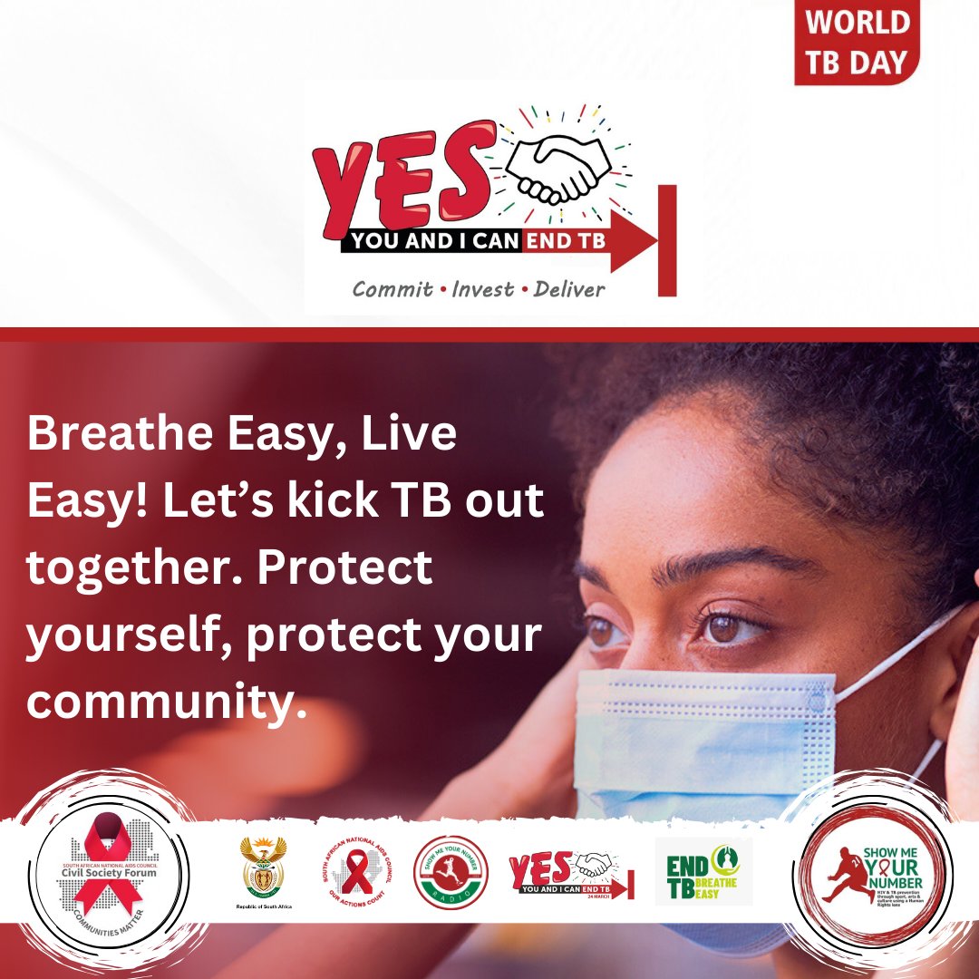 Let's kick TB out together 💪🏽💪🏽. Yes, you and I can end TB. #CommitInvestDeliver #EndTBNow #TBPrevention #SanacCSF #communitiesmatter #letcommunitieslead