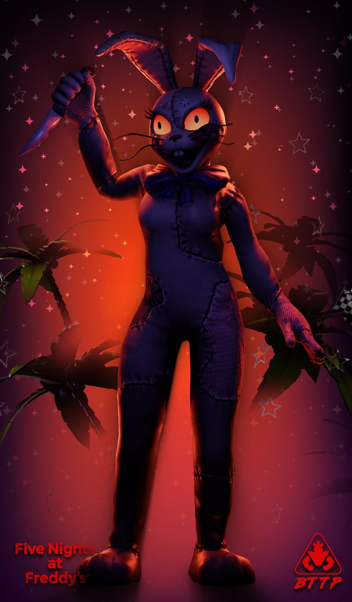 TeamBttP's tweet image. It's the end of another week - and we're back at it again with some more trivia!
Here's our project's new Vanny model where the design is actually based on the 2021 Funko Vanny and Vanessa statue! Check the alt text for full details!
#sbblasttothepast #fnaf #fivenightsatfreddys