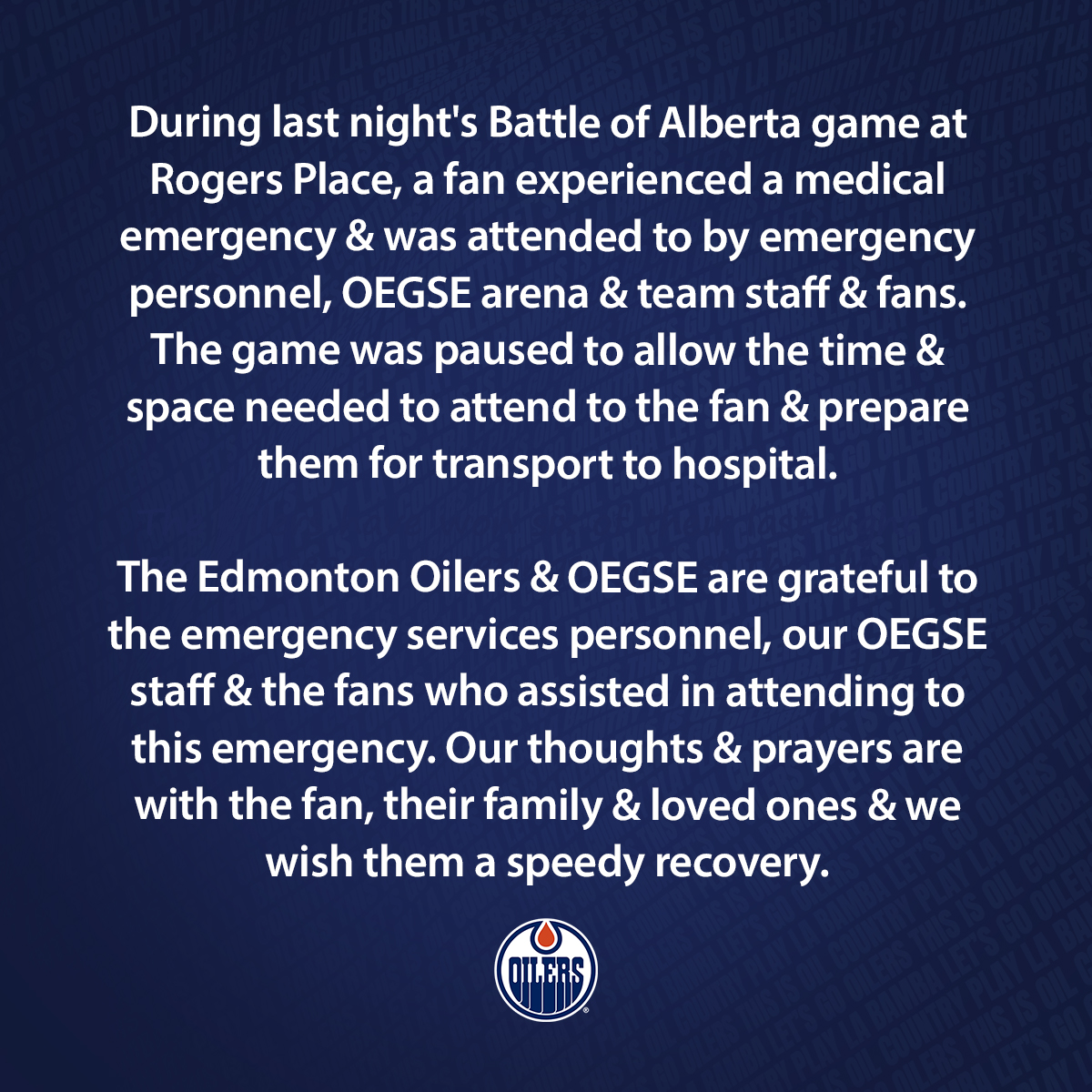 Edmonton Oilers tweet media