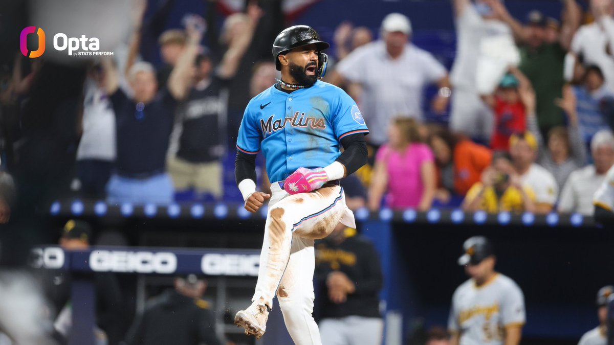 OptaSTATS (@optastats) on Twitter photo Today the <a href="/Marlins/">Miami Marlins</a> had their 3rd walk-off win of 2025.
They are the first team with 3 walk-off wins in their first series of a season since the Detroit Tigers in 1901. Today the <a href="/Marlins/">Miami Marlins</a> had their 3rd walk-off win of 2025.
They are the first team with 3 walk-off wins in their first series of a season since the Detroit Tigers in 1901.