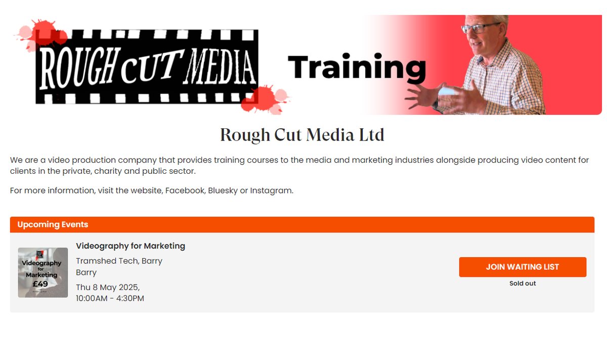 Looking forward to starting the journey of video production/editing etc. 

So fortunate to have picked up the last spot, training with the best. Run by award winning film maker, videographer and teacher Nick Skinner, the module lead at Cardiff Uni <a href="/RoughCut_Media/">Rough Cut Media</a> 

#coproduction
