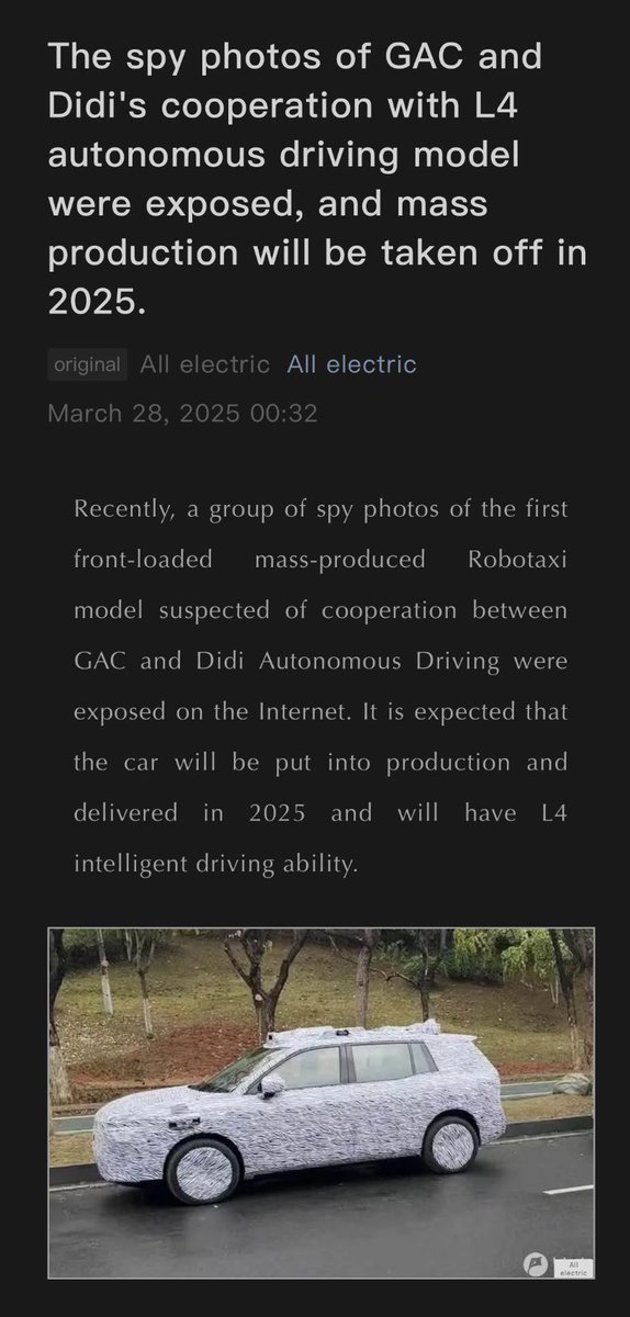 blulou1629442's tweet image. @didiglobal

#robotaxi
#autonomousdriving
