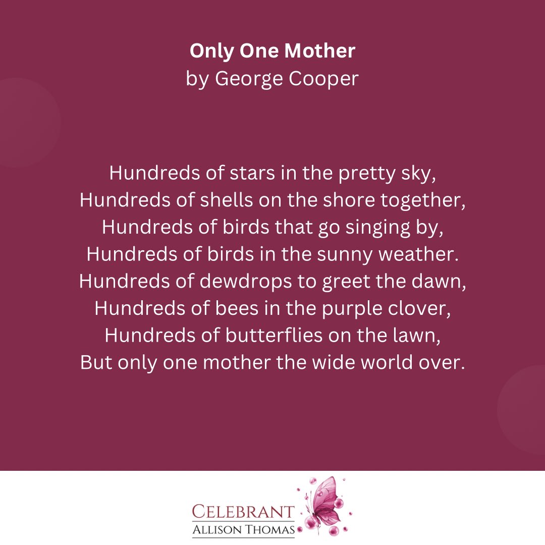 CelebrantAT's tweet image. Mother’s Day can be difficult for many who are unable to be with their mothers whether that is because of death, distance or a dissolved relationship. Let’s remember those amazing mothers who are no longer with us. They may be gone but never forgotten. #MothersDay #RememberingMum