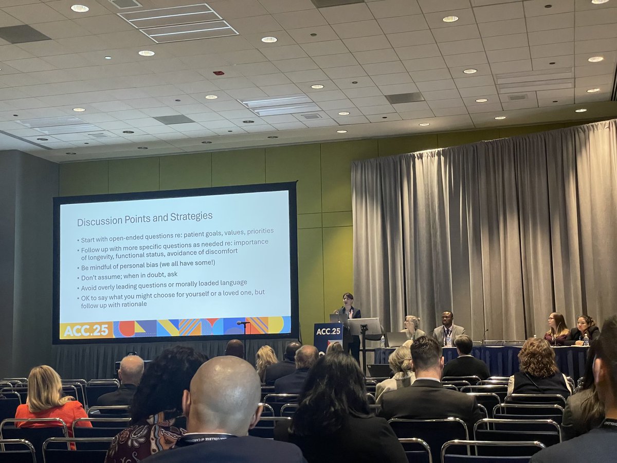 hull_md's tweet image. Such a privilege to discuss ethics of shared decision making prior to defibrillator implantation with this awesome panel at #ACC25 @ACCinTouch @YaleCardiology