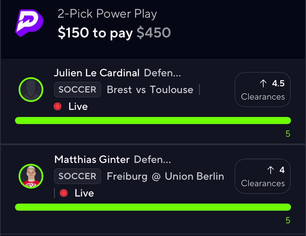 PotdPrizepicks's tweet image. $100 or FREE VIP💯 to 3 people that RT/LIKES

SWEPT DAY🧹Heater continues🔥
All Glory to GOD💚

Recap 8/8✅ 
Julien over Clear✅
Ginter over Clear✅
Jubal over Passes✅
Lefort over Passes✅
Lamine over Shots✅
Haaland over Shots✅
Lienhart over Passes✅
Cresswell over Passes✅