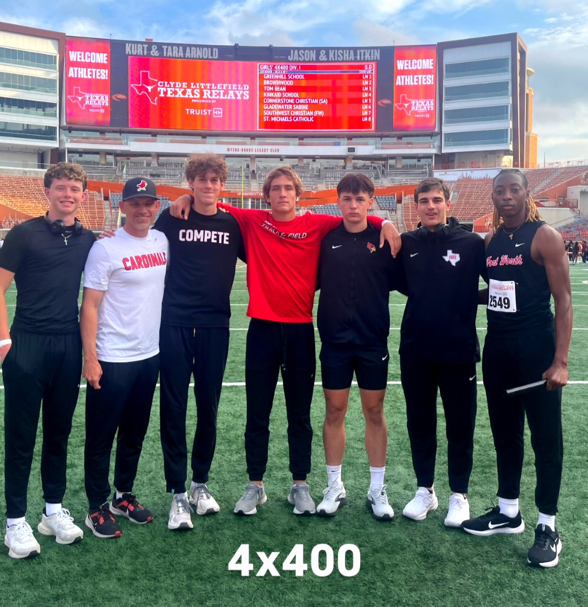Our 4x4 squad hit another season best at Texas Relays in Austin this weekend. District is right around the corner 💪