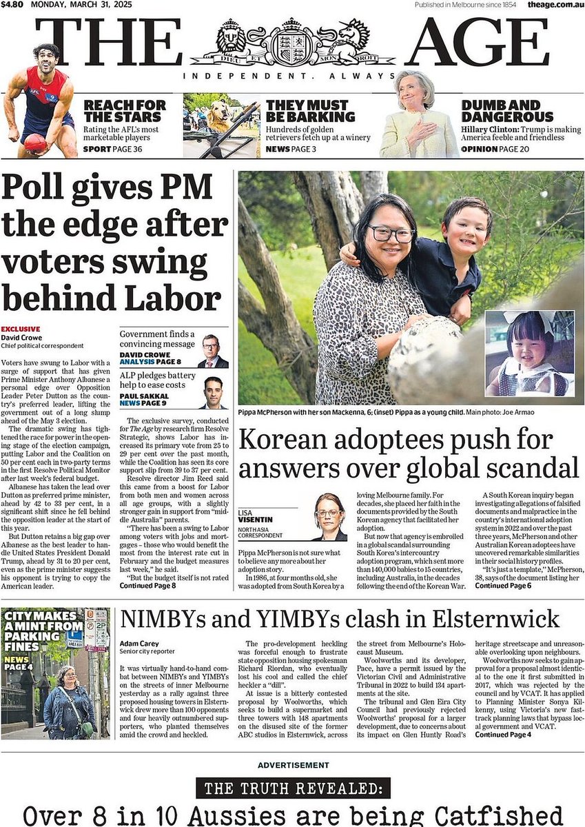 🇦🇺 Korean Adoptees Push For Answers Over Global Scandal

▫Australians caught up in global adoption scandal
▫<a href="/LisaVisentin/">Lisa Visentin</a>

#frontpagestoday #Australia <a href="/theage/">The Age</a>