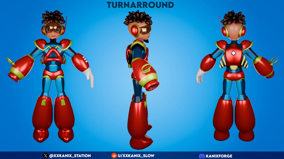 XXKANIX_Station's tweet photo. We made our fan version of Megaman!! Concept made by the artist @cueilhusensei
#megamen #b3d #modeling #3DModel #character #animation #megamanx #megamanlegends https://t.co/810H6XcnDY