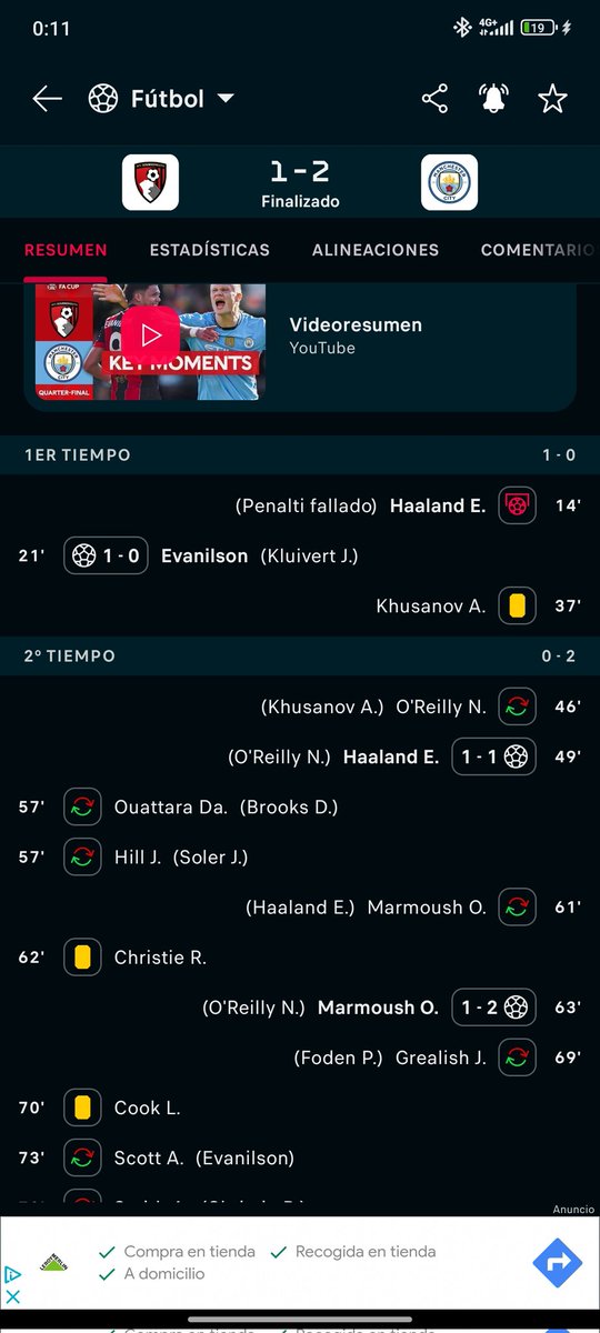 Y 2 asistencias de nico o'reilly. Joyaaa