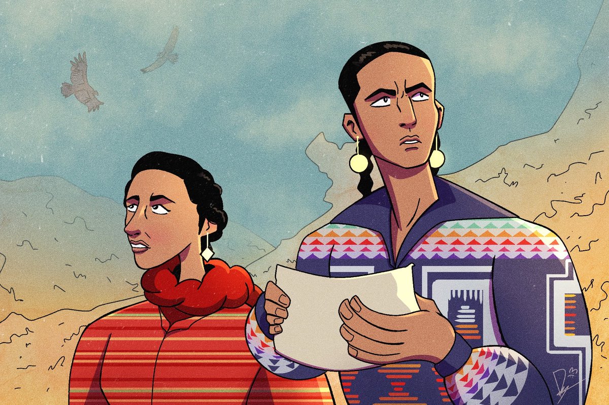 La canción “Sígueme” de Xiuhtezcatl Tonatiuh y Renata Flores me tiene re maaaal. La amo.
#digitalart #native #fanart