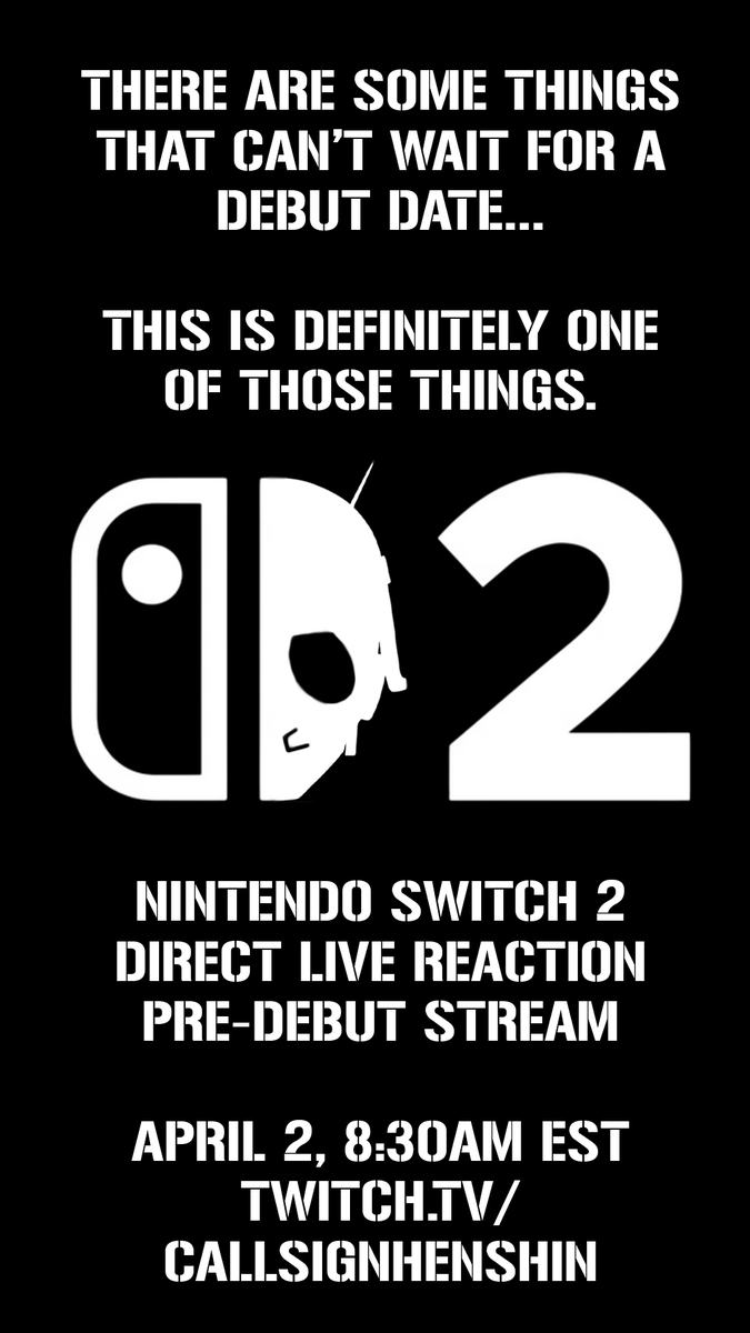 Don't Call It a Debut.
April 2nd. 8:30AM EST
Link In Replies. #Vtuber #Predebut #NintendoDirect