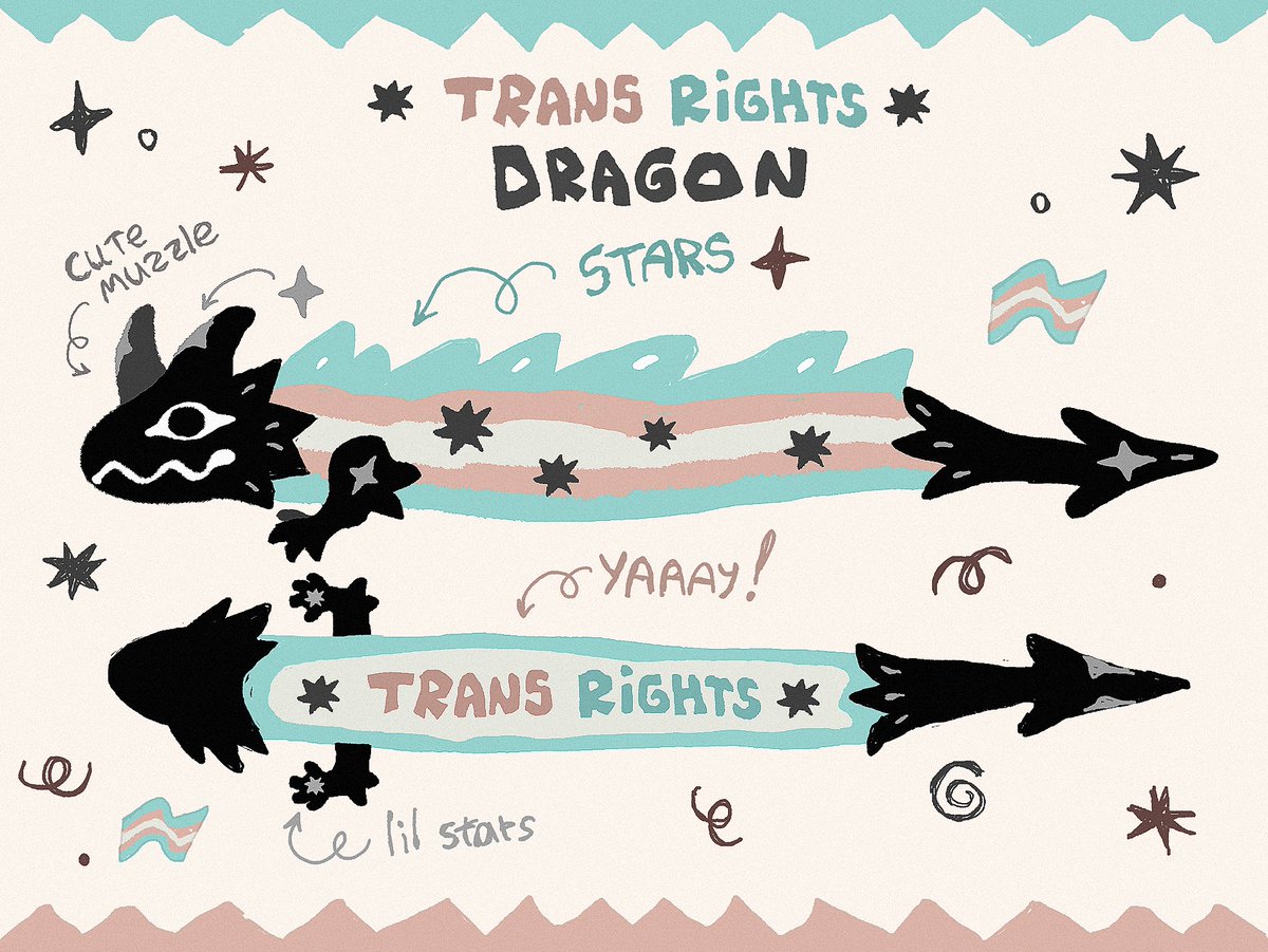 ✷ 🏳️‍⚧️ TRANS RIGHTS PLUSH 🏳️‍⚧️ ✷

makeship and I have a new collaboration and I decided to dedicate this opportunity to creating a trans dragon! If we collect 200 votes, we will be able to make the plush dragon a reality! 〰️
makeship.com/petitions/tran…

✶ RT PLEASE ✶