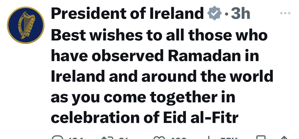 The president followed the narrative, don’t celebrate Mother’s Day in ireland, whatever you do!